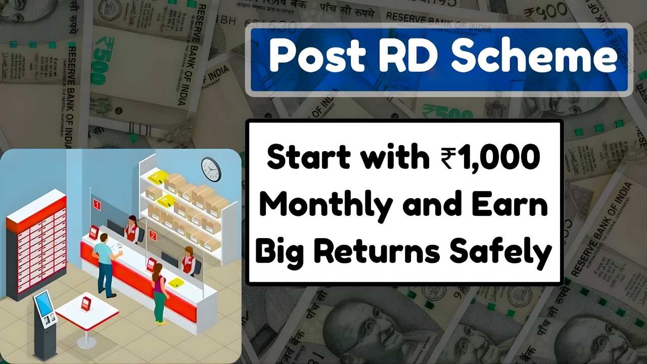 India Post RD Scheme 2025 Start with ₹1,000 Monthly and Earn Big Returns Safely