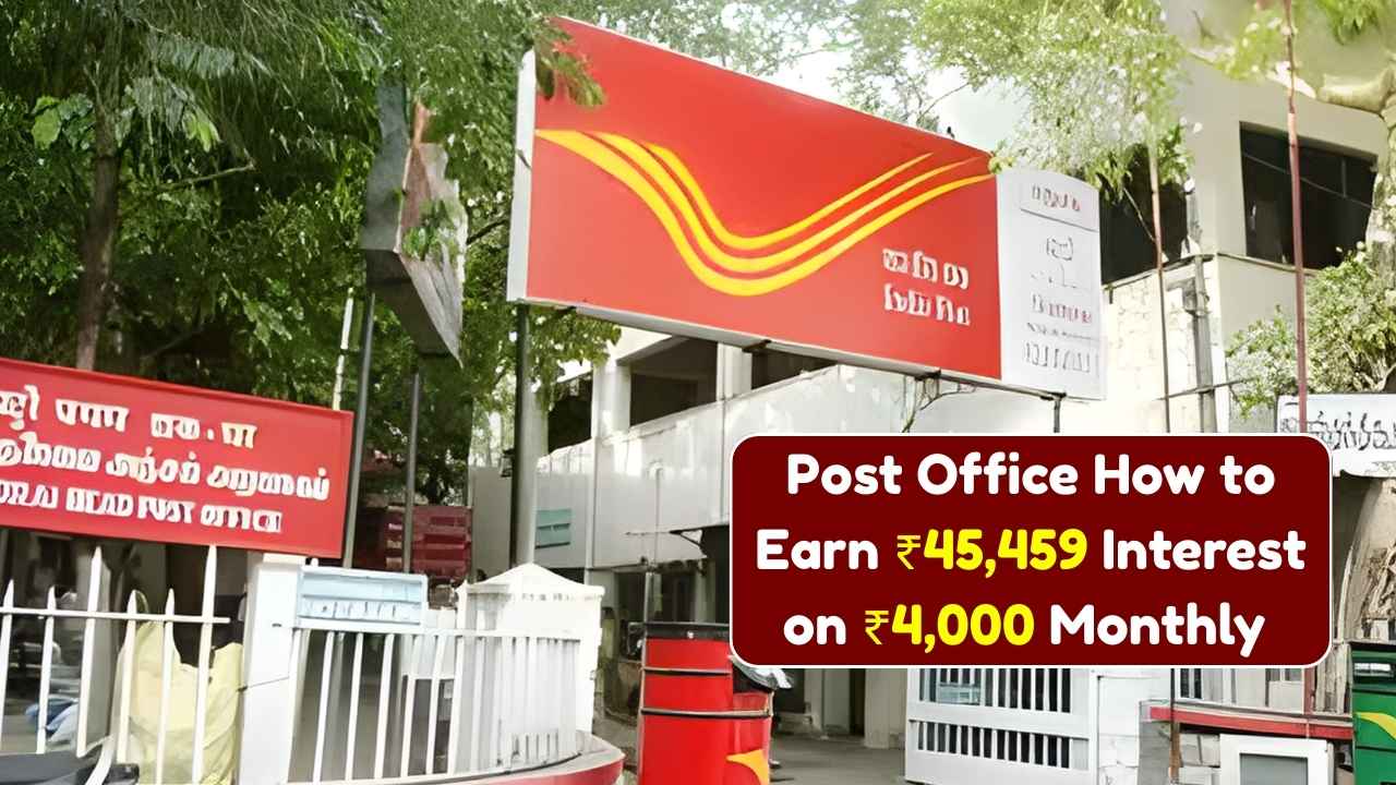 Post Office RD Returns 2025 Calculate How a ₹4,000 Monthly Deposit Can Earn ₹45,459 Safely